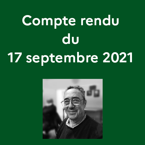 Compte rendu de séance du 17 septembre 2021